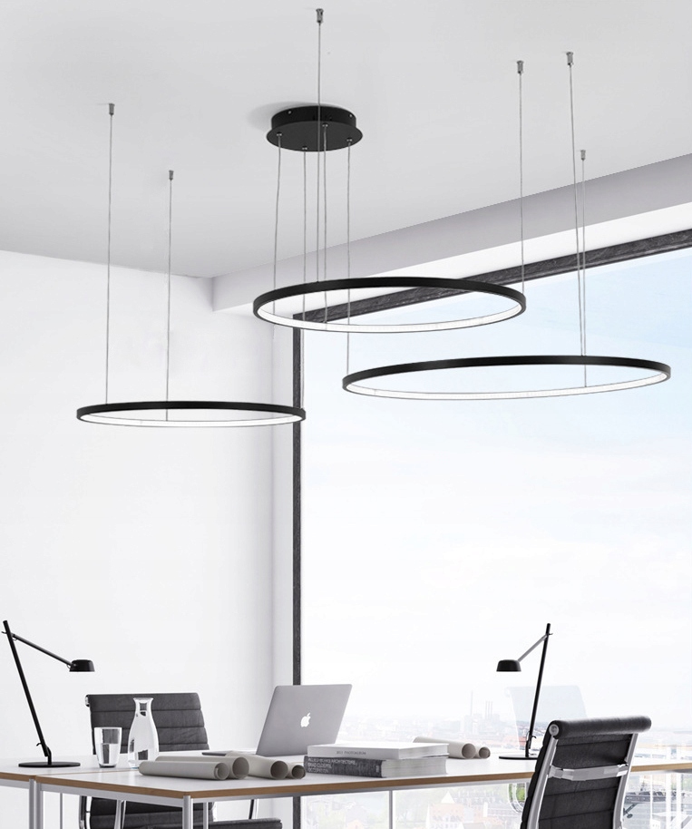 Lampa SILVA EX IV LARGE - LEDowe okręgi: Innowacyjne oświetlenie w nowoczesnym stylu.