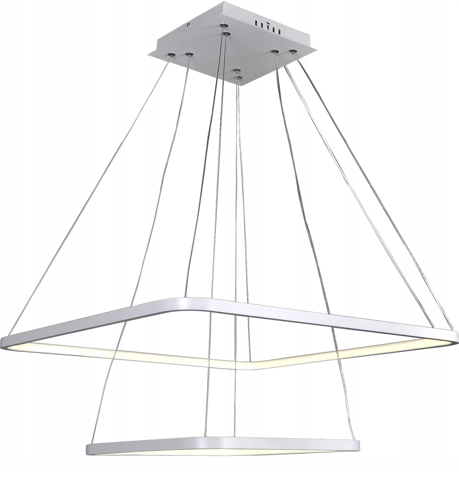 Lampa wisząca FABIO II square kwadrat żyrandol LED 30+50cm 45W